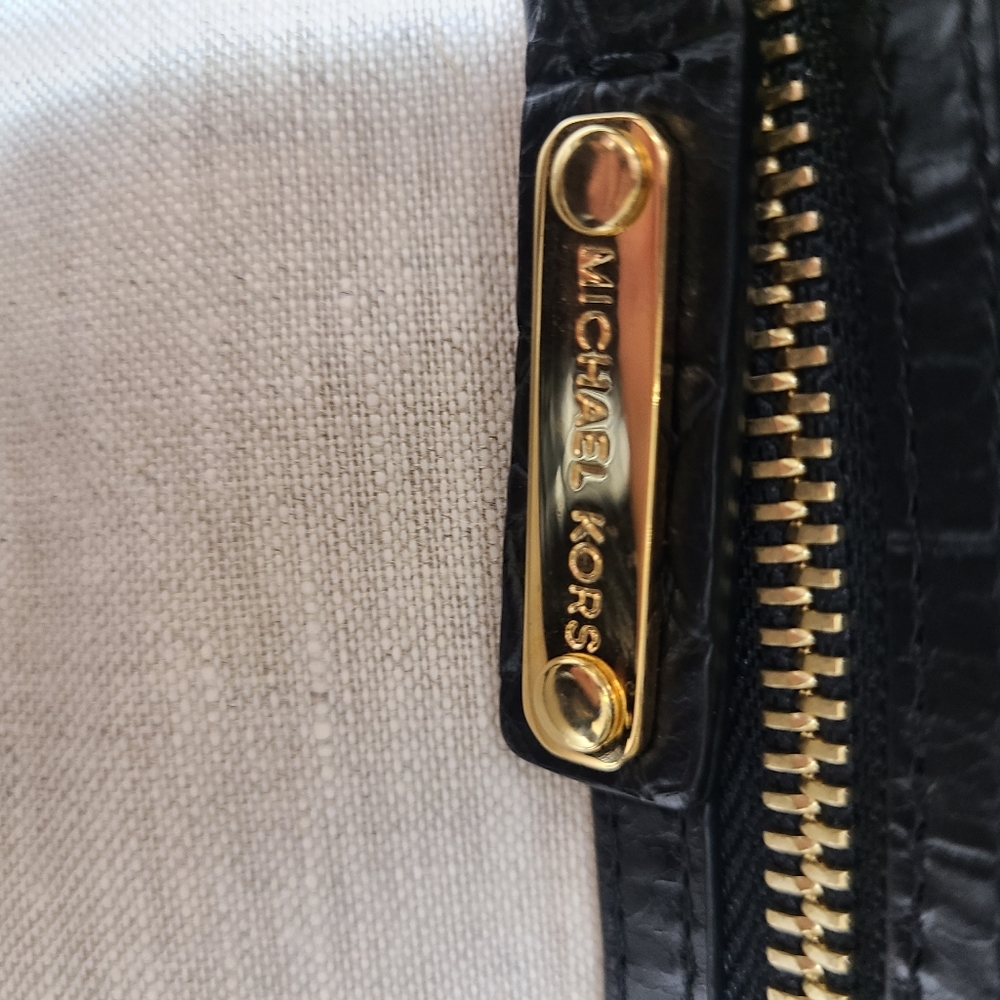 Rare Michael Kors Black Handbag Shoulderbag Tote - Picture 11 of 16